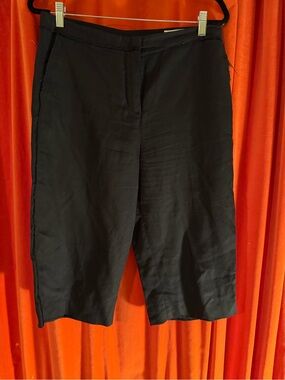ZARA Black linen shorts
